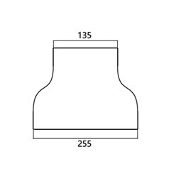 FIBRE CABLE TRAY REDUCER COVER 240 TO 120w