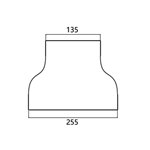 FIBRE CABLE TRAY REDUCER COVER 240 TO 120w