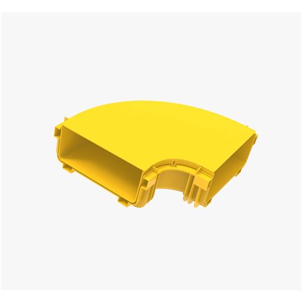 FIBRE CABLE TRAY HORIZONTAL BEND COVER 90° 240w