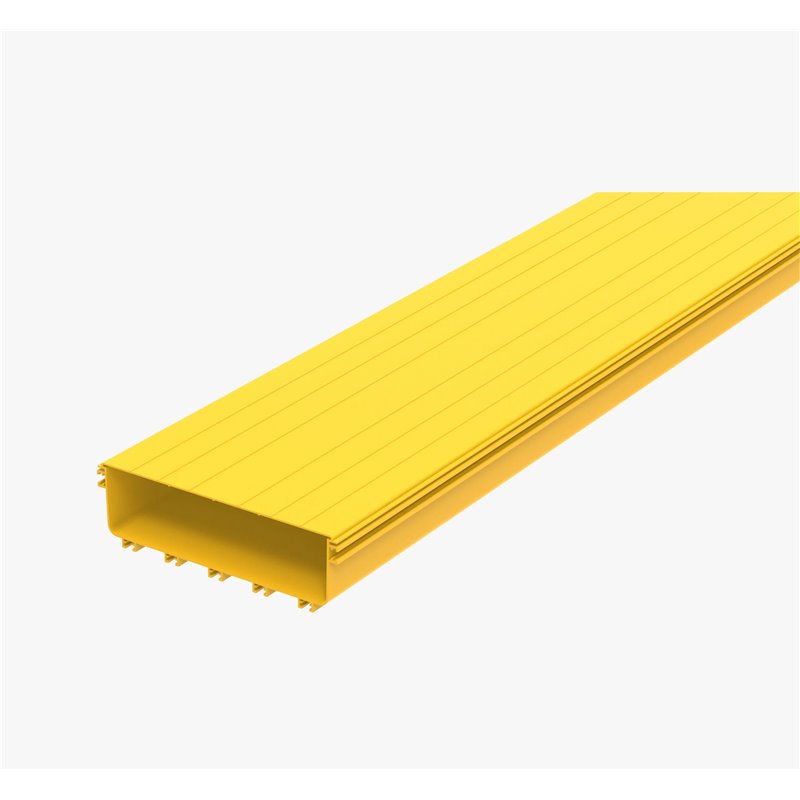 FIBRE CABLE TRAY COVER 360w X 2000mm YELLOW PVC