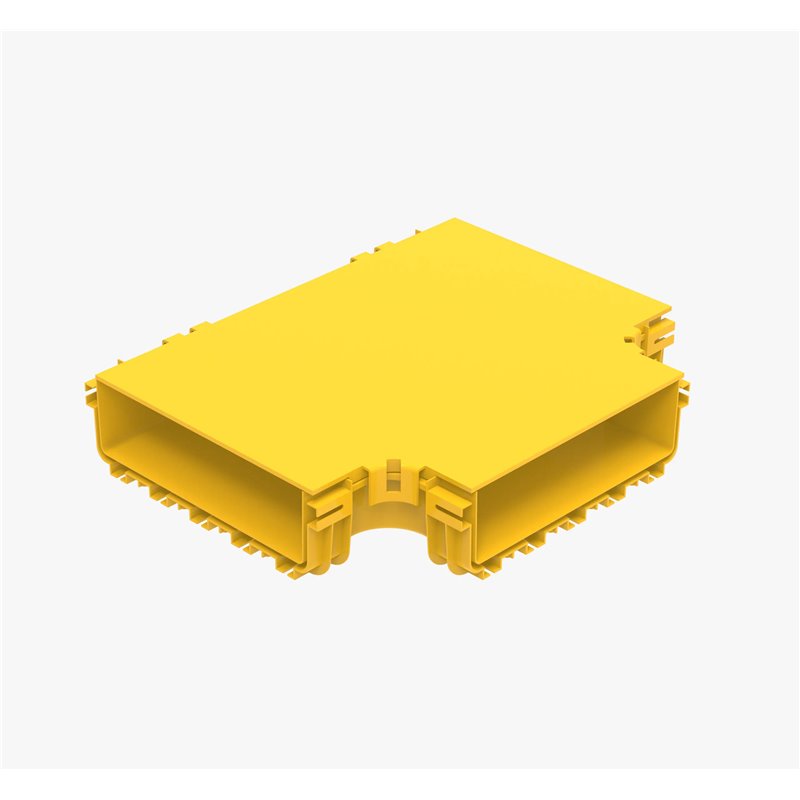 FIBRE CABLE TRAY HORIZONTAL CROSS COVER 90° 360w