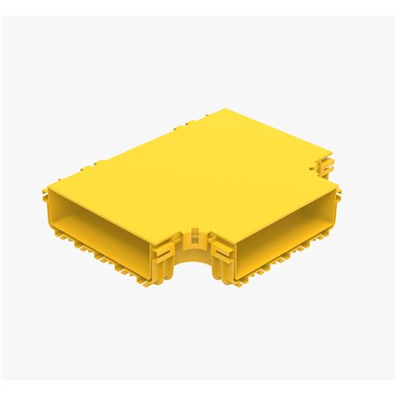 FIBRE CABLE TRAY HORIZONTAL CROSS COVER 90° 360w
