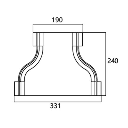 FIBRE TRAY REDUCER 240 TO 120w
