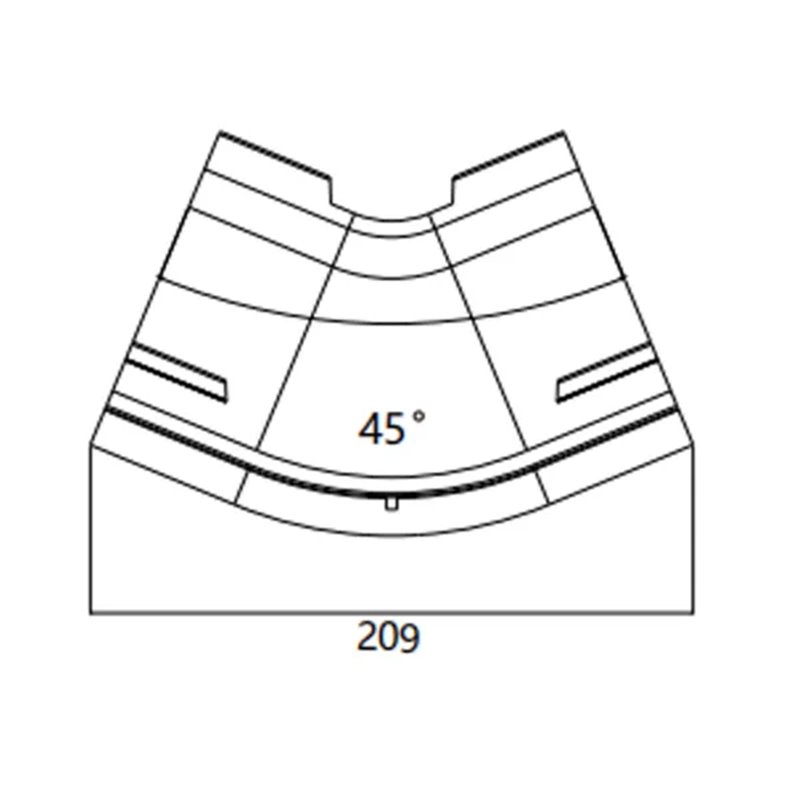 FIBRE CABLE TRAY 45deg VERTICAL INTERNAL RISER 300w