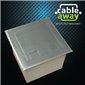 Floor Outlet Box 2 Power Stainless Steel Flush 145 Series