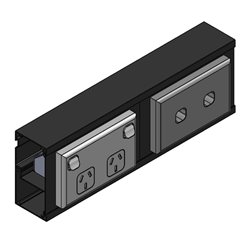 Skirting Duct (Aluminium) 50 x 100mm