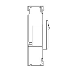 40 X 150mm DROP IN LID SECTION (Black) 