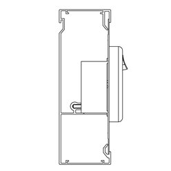 50 X 150mm DROP IN LID SECTION (Satin Black) 