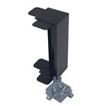 CORNER KIT TO SUIT 40 X 150mm SKIRTING DUCT SATIN BLACK POWDER COAT