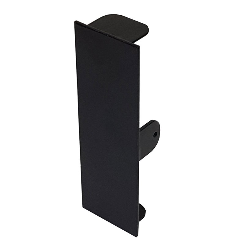 BLANK END TO SUIT 40 x 150mm SKIRTING DUCT SATIN BLACK POWDER COAT