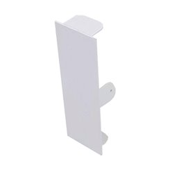 BLANK END TO SUIT 50 x 150mm SKIRTING DUCT PEARL WHITE POWDER COAT