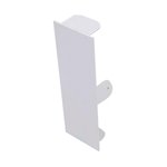 BLANK END TO SUIT 50 x 150mm SKIRTING DUCT PEARL WHITE POWDER COAT