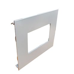 CLIP ON FRONT COVER TO SUIT 150h SKIRTING DUCT (PEARL WHITE) POWDERCOAT