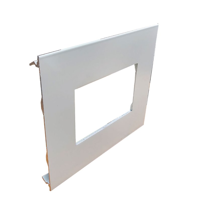 CLIP ON FRONT COVER TO SUIT 150h SKIRTING DUCT (PEARL WHITE) POWDERCOAT