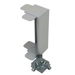 CORNER KIT TO SUIT 40 X 150mm SKIRTING DUCT OYSTER GREY POWDER COAT