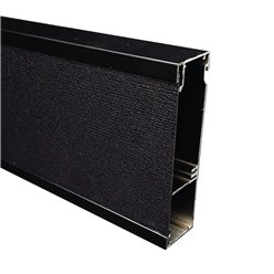 40 X 150mm X 2.4m 2 CHANNEL SKIRTING DUCT (SATIN BLACK) 