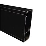 50 X 150mm CLIP ON LID SECTION (Satin Black) 