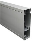 40 X 150mm X 2.4m 2 CHANNEL SKIRTING DUCT (Natural Anodised) 