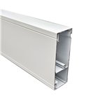 50 X 150mm X 2.4m 2 CHANNEL SKIRTING DUCT (Pearl White) 