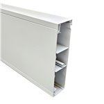 50 X 200mm CLIP ON LID SECTION (Pearl White) 