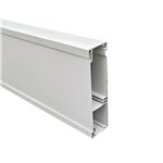 40 X 150mm X 2.4m 2 CHANNEL SKIRTING DUCT (Oyster Grey) 