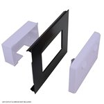 CLIP IN FRONT COVER TO SUIT 150h SKIRTING DUCT BLACK