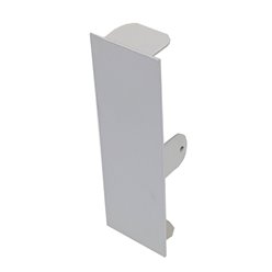 BLANK END TO SUIT 40 x 150mm SKIRTING DUCT OYSTER GREY POWDER COAT
