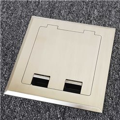 Floor Outlet Box 1 Standard GPO Stainless Steel Flush 145 Series