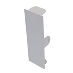 BLANK END TO SUIT 40 x 150mm SKIRTING DUCT OYSTER GREY POWDER COAT