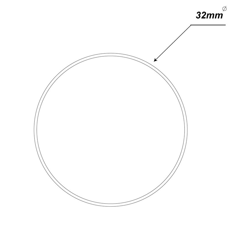 SERVICE POLE 32DIA x 3m 1 DIV SATIN BLACK