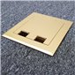 Floor Outlet Box 2 Power Brass Flush 145 Series