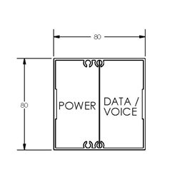 SERVICE POLE 8080 x 3m 2 DIV PEARL WHITE