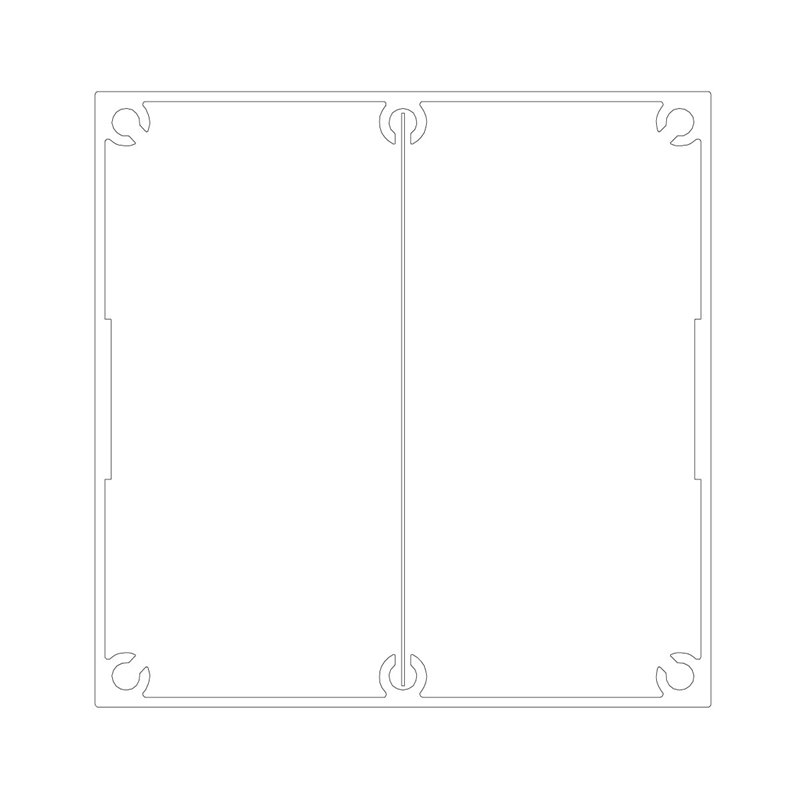 SERVICE POLE 100100 x 4m 2 DIV SATIN BLACK