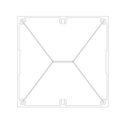 SERVICE POLE 100100 x 6m 4 DIV SATIN BLACK