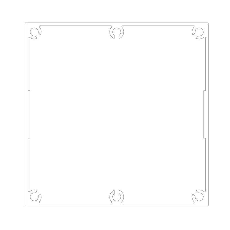 SERVICE POLE 100100 x 6m 1 DIV PEARL WHITE