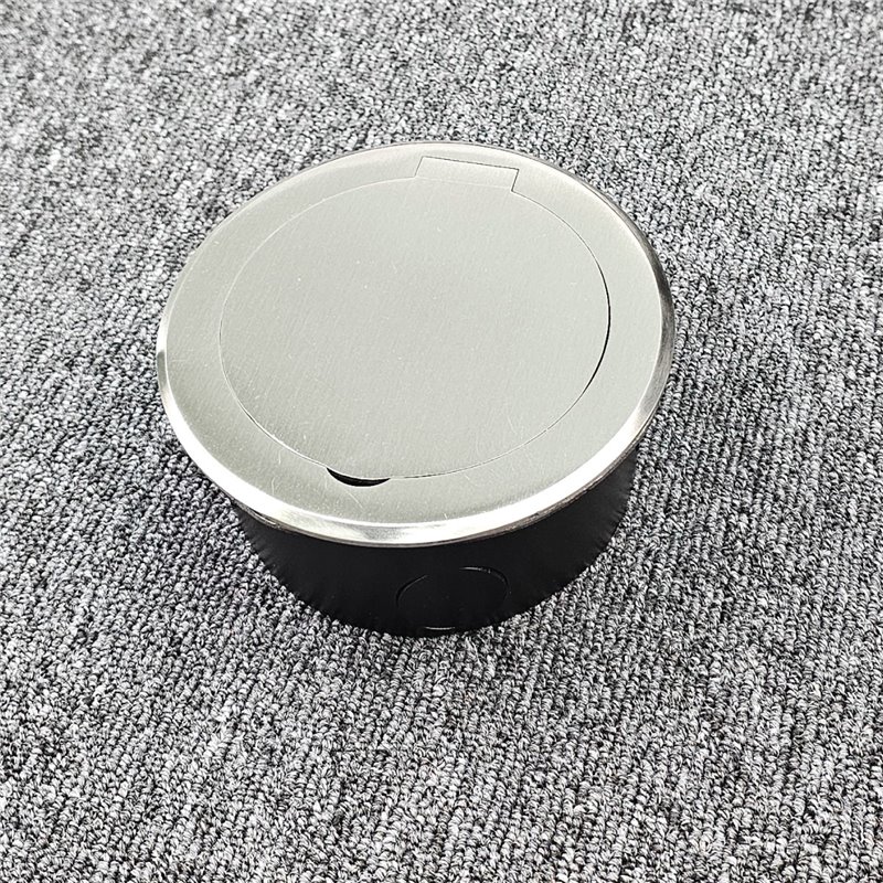 Round Floor Outlet Box 1 45 Series GPO Stainless Steel  Flush 