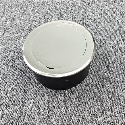 Round Floor Outlet Box 1 45 Series GPO Stainless Steel  Flush 