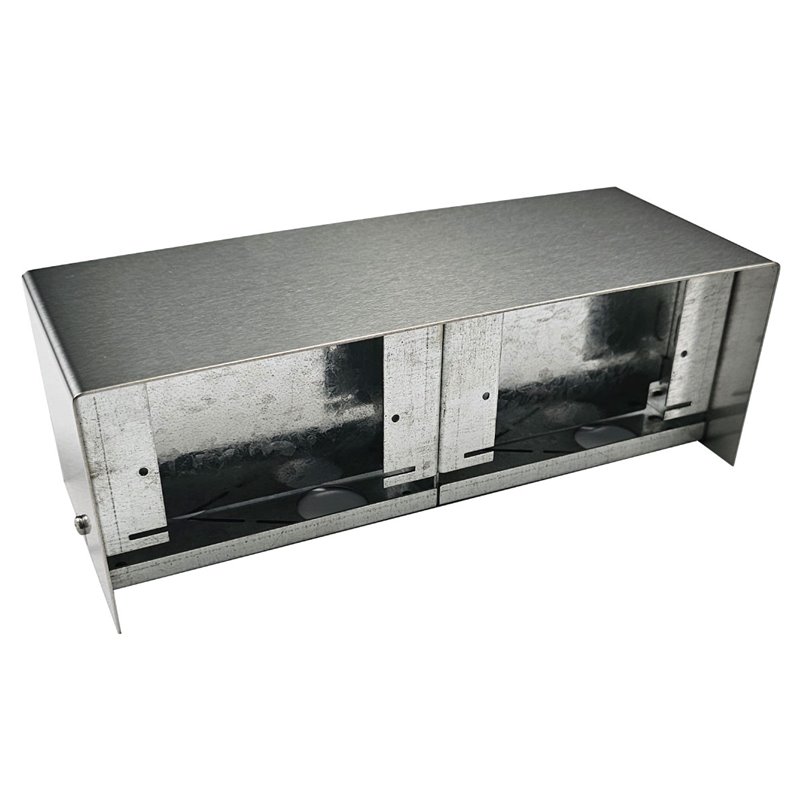 FP Series Floor Pedestal Outlet Box Stainless Steel (BACK TO BACK BLANK)