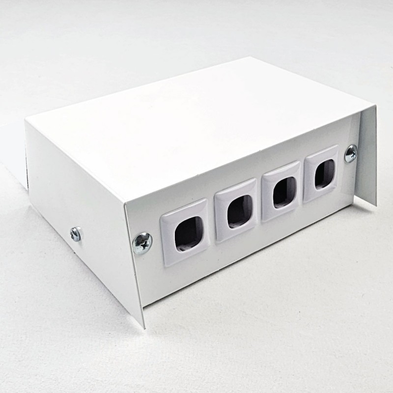 Pedestal Floor Box with 2 Standard Outlet Provisions, Pearl White.