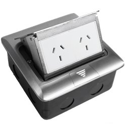 Pop Up Outlet Box 2 x Power