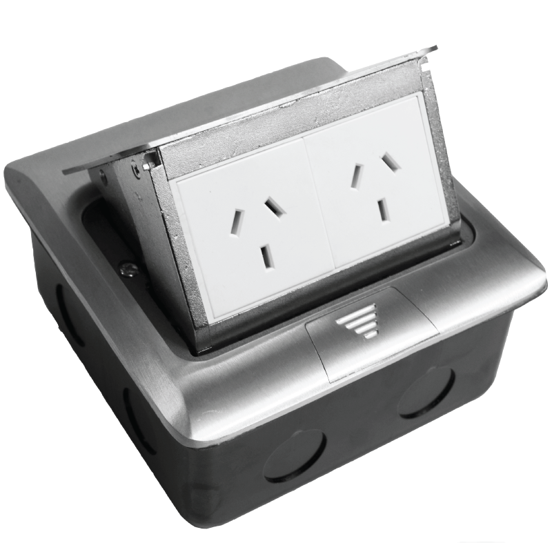 Pop Up Outlet Box 2 x Power