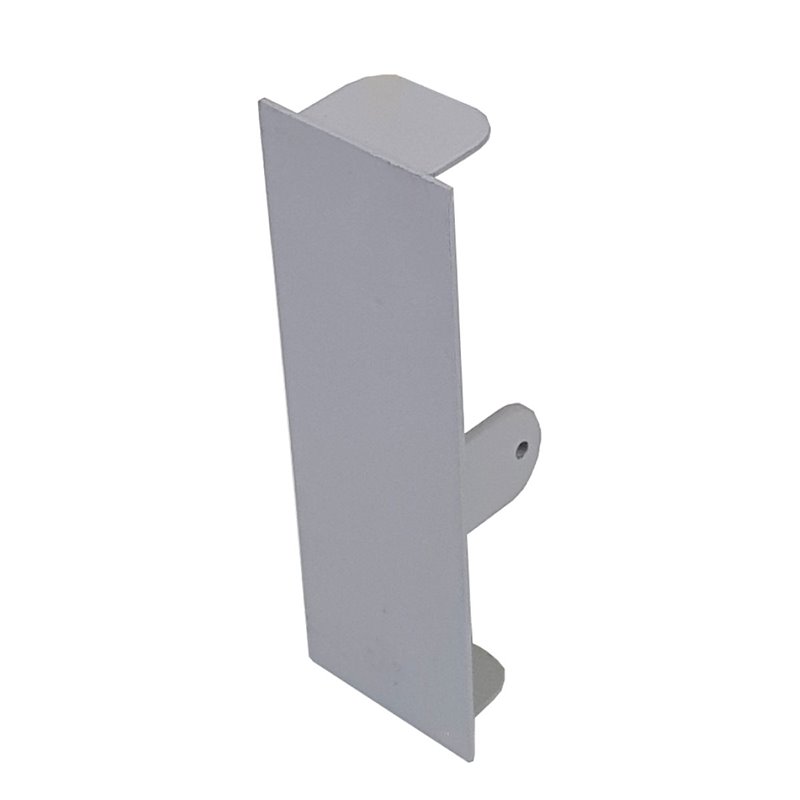 BLANK END TO SUIT 50 X 150mm SKIRTING DUCT NATURAL ANODISED