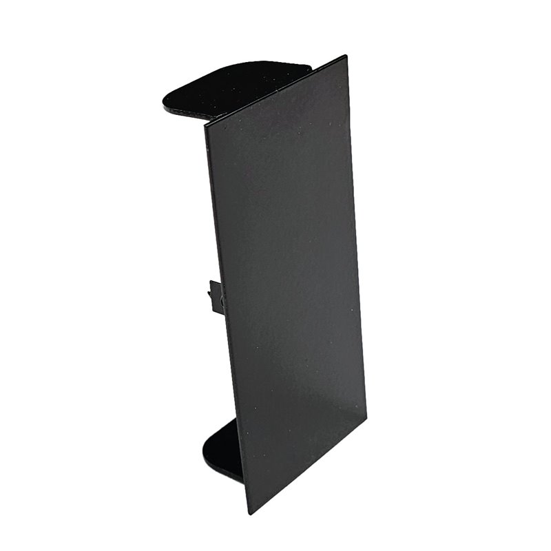 BLANK END TO SUIT 50 X 100 SKIRTING DUCT SATIN BLACK POWDER COAT