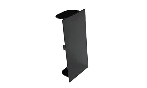 BLANK END TO SUIT 50 X 100 SKIRTING DUCT SATIN BLACK POWDER COAT