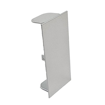 BLANK END TO SUIT 50 X 100 SKIRING DUCT NATURAL ANODISED