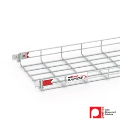 Rejiband Rapide 60mm x 300mm x 3m Mesh Tray EZ3, Electrgalvanised