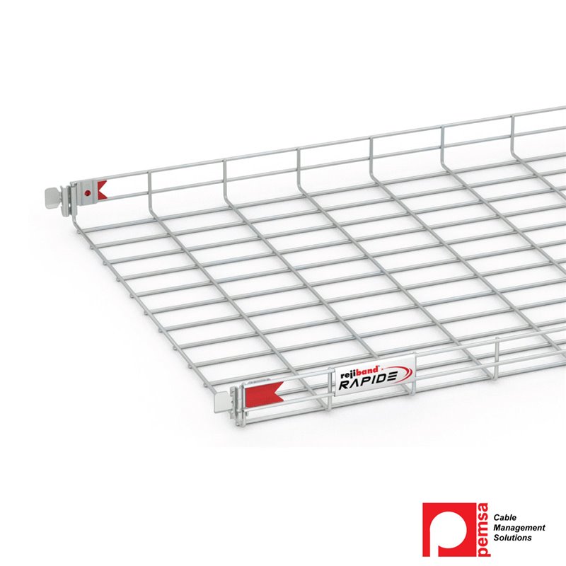 Rejiband Rapide 60mm x 600mm x 3m Mesh Tray EZ3, Electrogalvanised