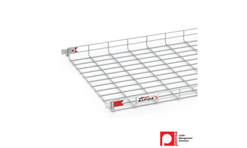 Rejiband Rapide 60mm x 600mm x 3m Mesh Tray EZ3, Electrogalvanised