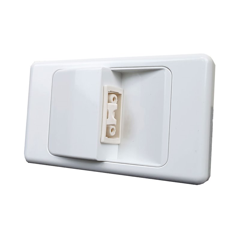 SOFT WIRE STARTER WALL PLATE (STANDARD MOUNTING) WHITE