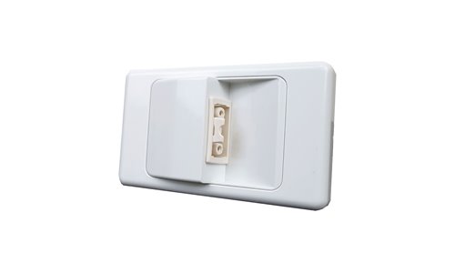 SOFT WIRE STARTER WALL PLATE (STANDARD MOUNTING) WHITE